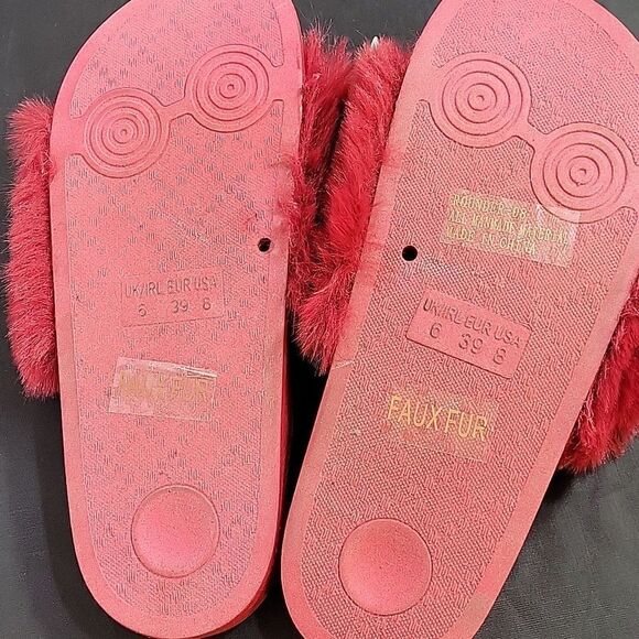 BRAND NEW ROUGE HELUIM FAUX FUR OPEN TOE WOMEN"S SANDAL - Picture 10 of 12